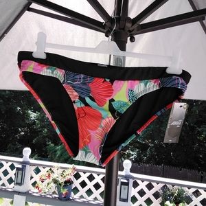 AVIA Swim Women's Mid-rise Multi Floral Bottom Sz: XL (16-18)